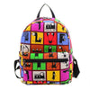 Xiniu Women Backpacks Canvas Printing Girl Travel Small Backpacks Teenager School Backpack Rucksack Bolsas mochilas coleg - Happy Feet