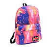 Multicolor ladies canvas backpack girl student backpack - Happy Feet